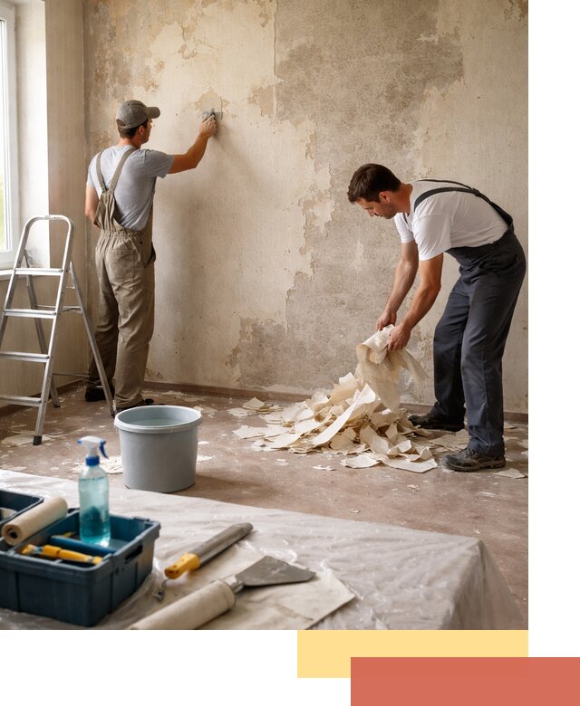 Снятие старых обоев в Петрозаводске быстро и качественно