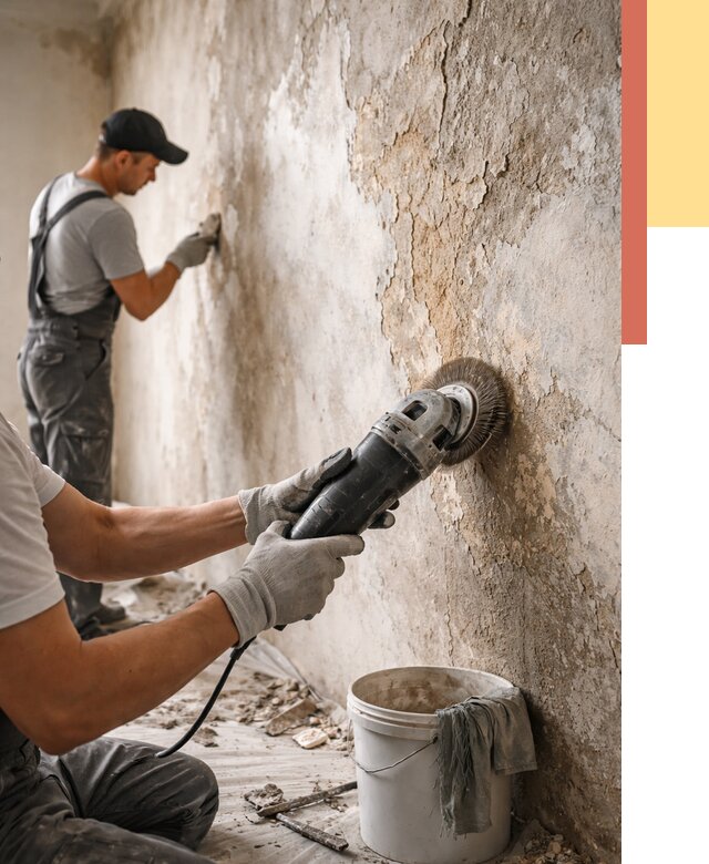 Снятие и удаление краски со стен в Петрозаводске от 2132 руб. — ОТДЕЛОЧНИК-Птр