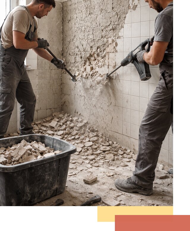 Демонтаж плитки со стен в Петрозаводске быстро и аккуратно