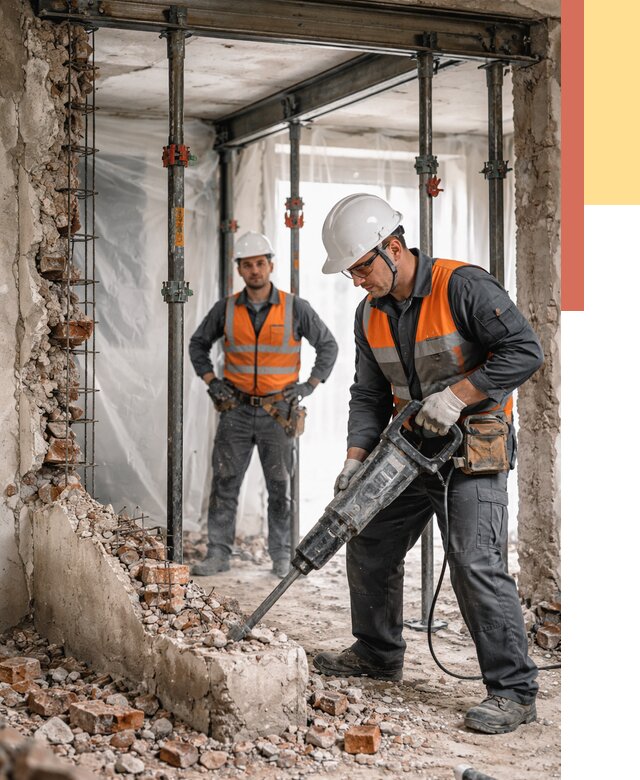 Снос несущих стен в Петрозаводске от 10404 руб. — демонтаж несущей стены под ключ | ОТДЕЛОЧНИК-Птр