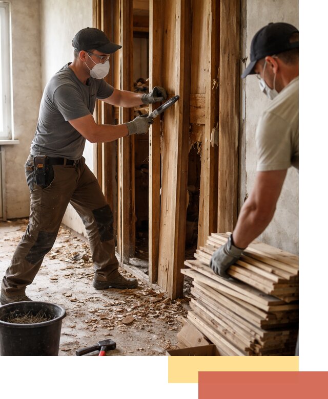 Демонтаж деревянных перегородок в Петрозаводске быстро и аккуратно