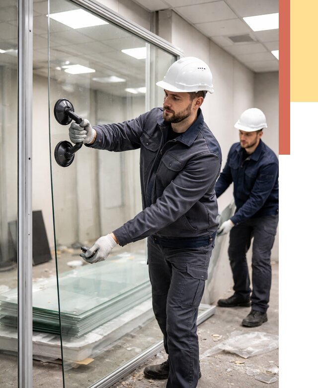 Демонтаж стеклянных перегородок в Петрозаводске от 3248 руб. — быстро и недорого | ОТДЕЛОЧНИК-Птр