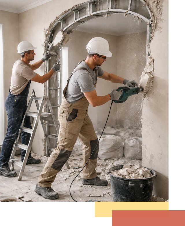 Демонтаж гипсокартонной арки в Петрозаводске быстро и аккуратно