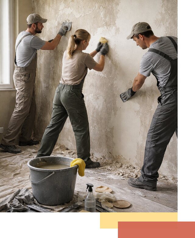 Очистка стен от клея и грунтовки в Петрозаводске качественно и быстро