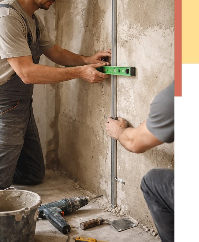 Установка штукатурных маяков в Петрозаводске от 7105 руб. — быстро и недорого | ОТДЕЛОЧНИК-Птр