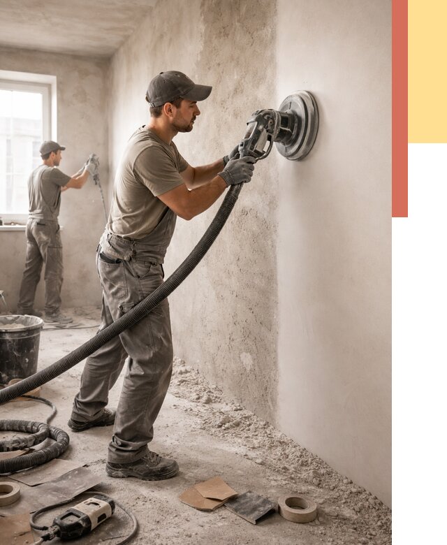 Шлифовка стен в Петрозаводске от 1218 руб/м2 — быстро и недорого | ОТДЕЛОЧНИК-Птр