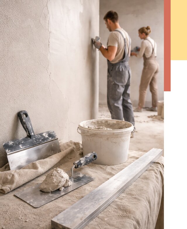 Штукатурка стен гипсовая в Петрозаводске от 4568 руб/м2 — быстро и недорого | ОТДЕЛОЧНИК-Птр