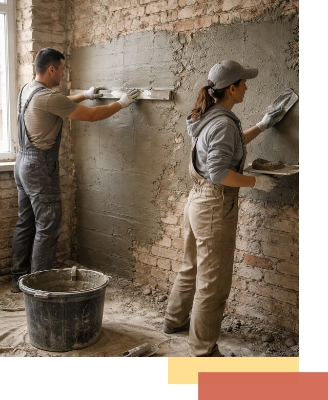 Штукатурка кирпичных стен в Петрозаводске — качественно и надежно