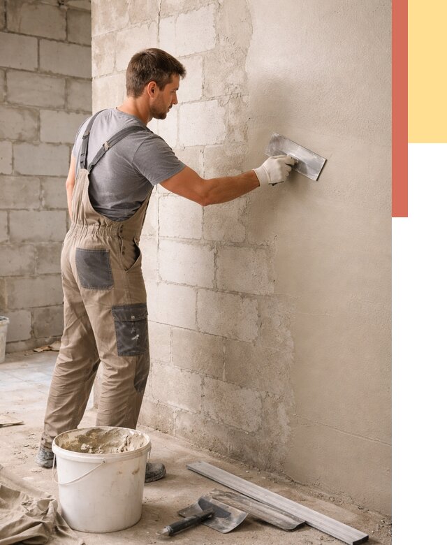 Штукатурка стен из газобетона в Петрозаводске от 2132 руб./м2 — быстро и недорого | ОТДЕЛОЧНИК-Птр