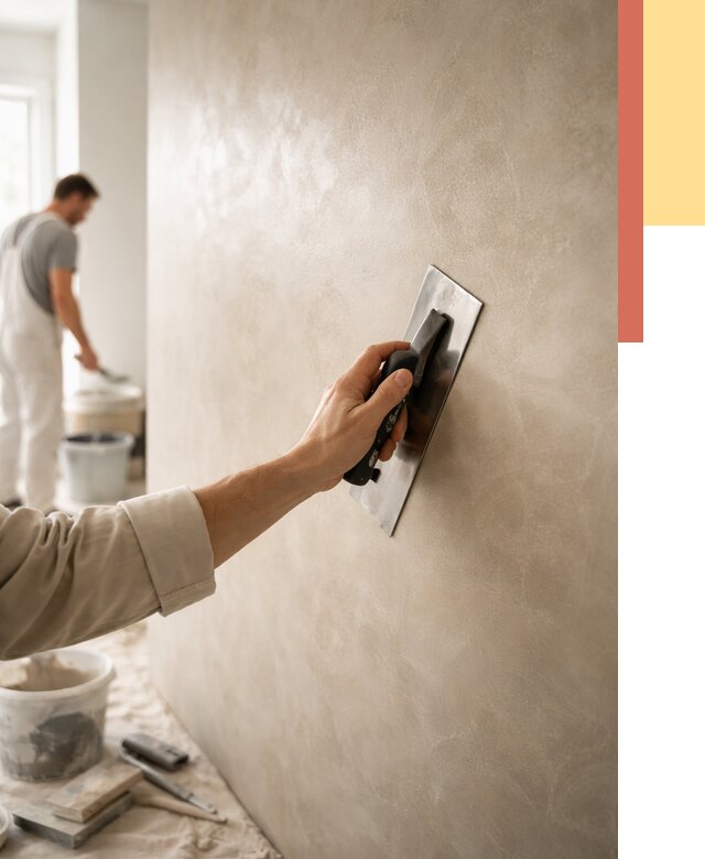 Венецианская штукатурка в Петрозаводске от 3553 руб/м² — нанесение стен под ключ | ОТДЕЛОЧНИК-Птр