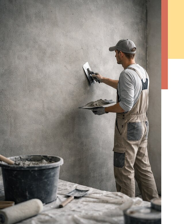 Декоративная штукатурка под бетон в Петрозаводске от 2538 руб./м² — нанесение под ключ | ОТДЕЛОЧНИК-Птр