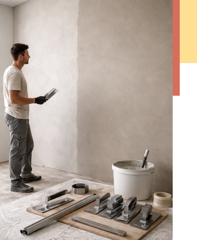 Нанесение микроцемента на стены в Петрозаводске от 3248 руб./м2 под ключ | ОТДЕЛОЧНИК-Птр