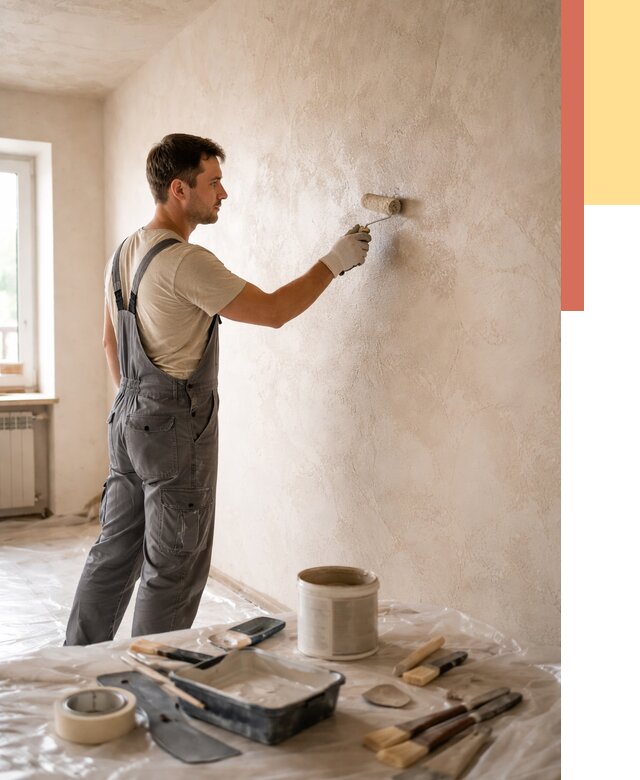 Нанесение лессирующей краски по декоративке в Петрозаводске от 1776 руб. | ОТДЕЛОЧНИК-Птр