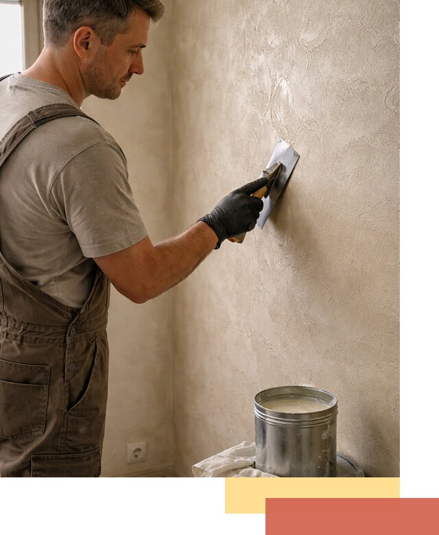 Нанесение воска на штукатурку в Петрозаводске для защиты и блеска