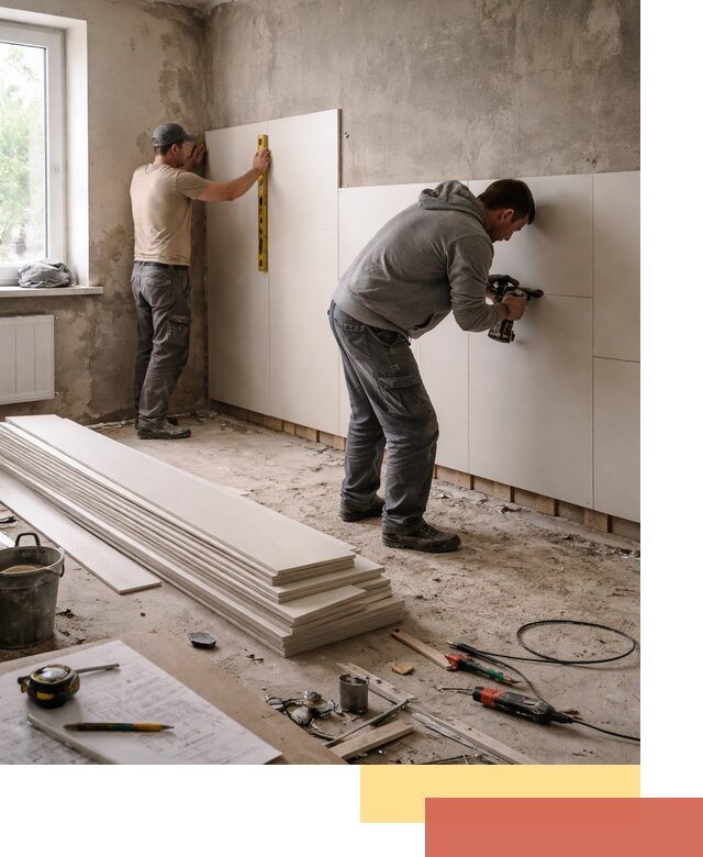 Монтаж ПВХ панелей на стены в Петрозаводске качественно и быстро