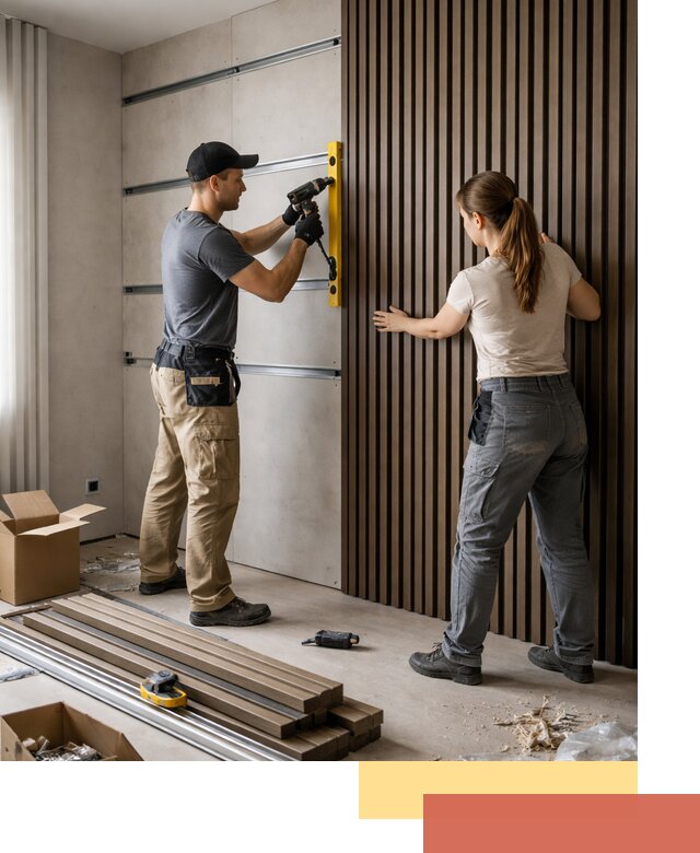 Монтаж реечных панелей на стены в Петрозаводске