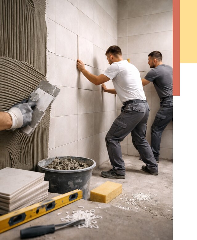 Укладка плитки на стены в Петрозаводске от 863 руб. — качественно и недорого | ОТДЕЛОЧНИК-Птр