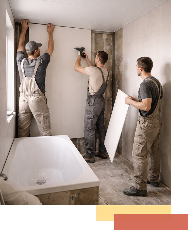 Отделка ванной панели ПВХ профессионально в Петрозаводске