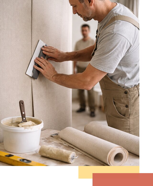 Поклейка текстильных обоев в Петрозаводске профессионально и аккуратно