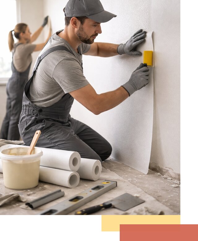 Поклейка стеклообоев профессионально в Петрозаводске