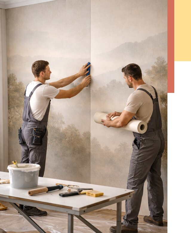 Поклейка фотообоев в Петрозаводске от 8628 руб/м² — быстро и недорого | ОТДЕЛОЧНИК-Птр