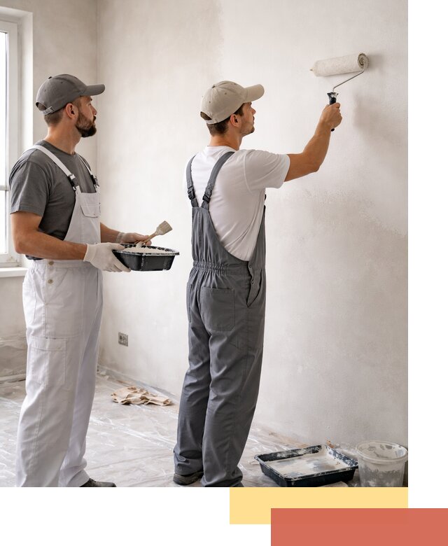 Покраска стен водоэмульсионной краской в Петрозаводске