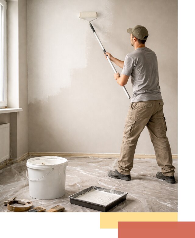 Покраска стен латексной краской в Петрозаводске качественно и быстро