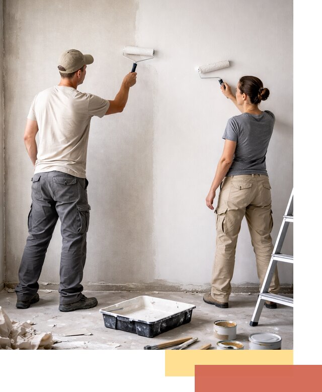 Окраска стен по стеклохолсту в Петрозаводске качественно и долговечно