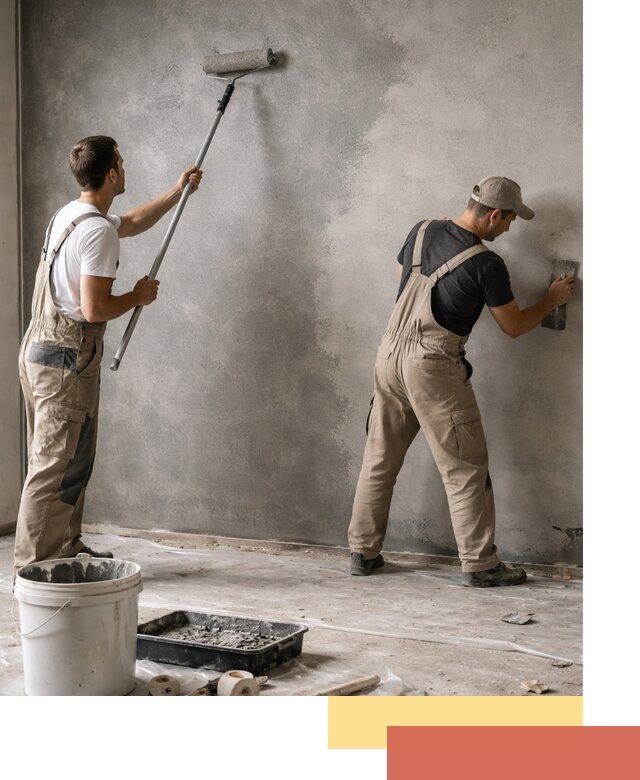 Покраска стен под бетон в Петрозаводске профессионально и недорого