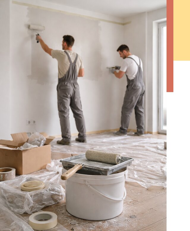 Покраска стен в квартире в Петрозаводске от 2538 руб/м2 — быстро и недорого | ОТДЕЛОЧНИК-Птр