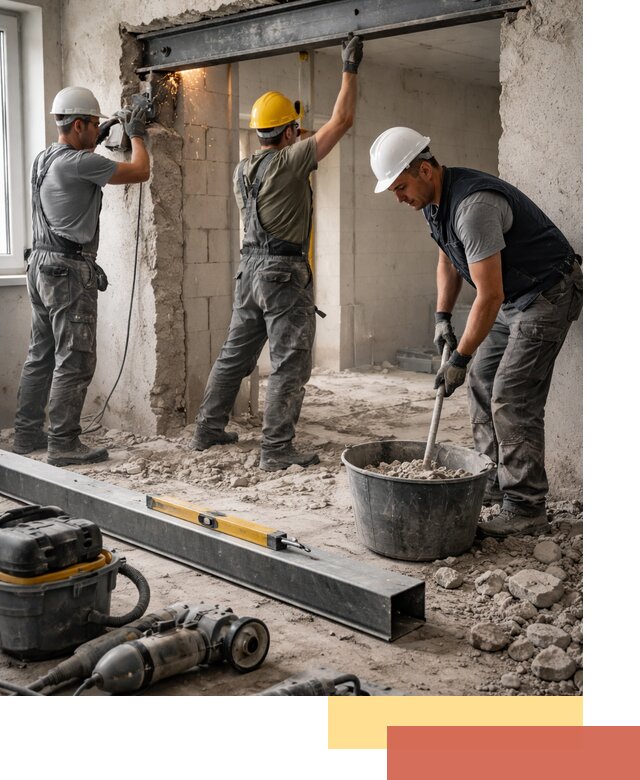 Создание проемов в стенах и несущих конструкциях в Петрозаводске