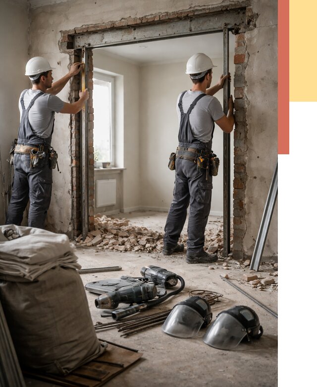 Расширение дверного проема в Петрозаводске от 12688 руб. под ключ | ОТДЕЛОЧНИК-Птр