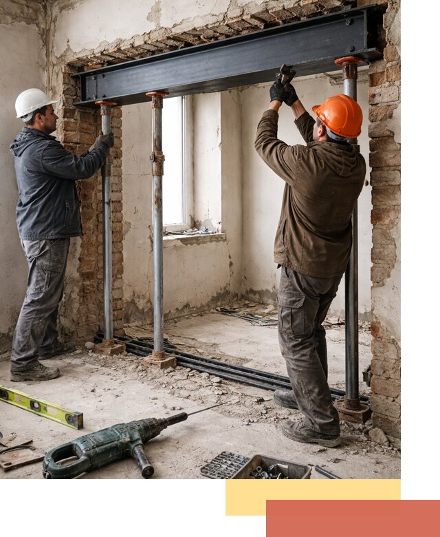 Усиление проема в стене в Петрозаводске для расширения и безопасности