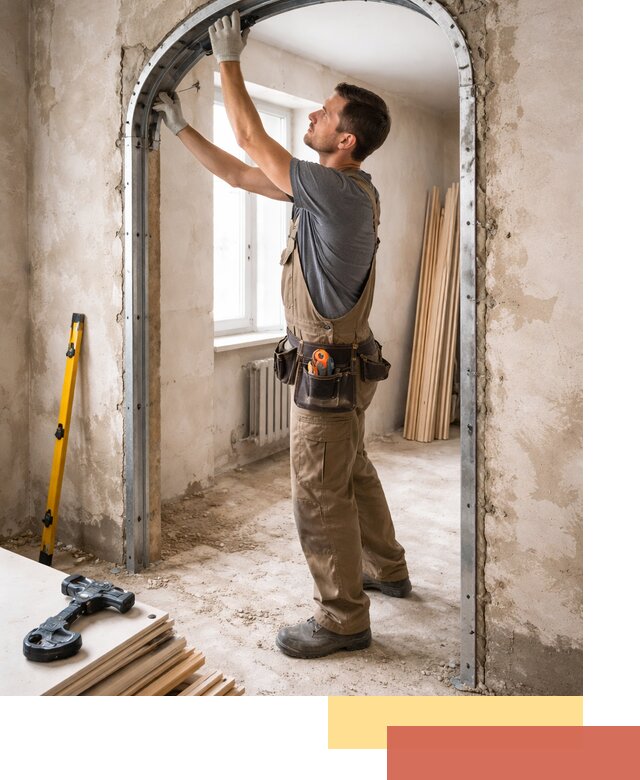 Устройство арочного проема в Петрозаводске под ключ