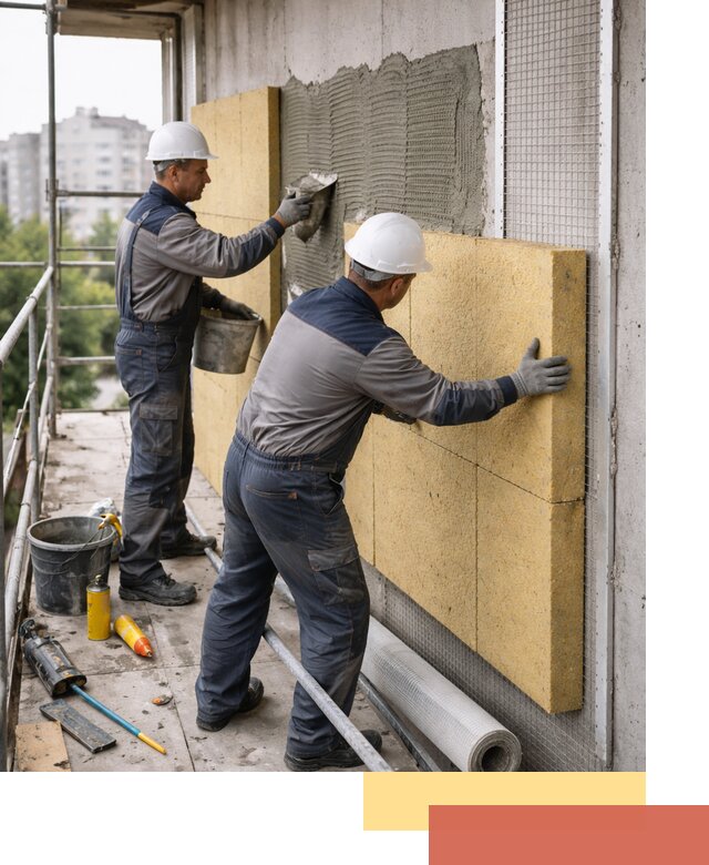 Утепление стен зданий и домов в Петрозаводске качественно и надежно