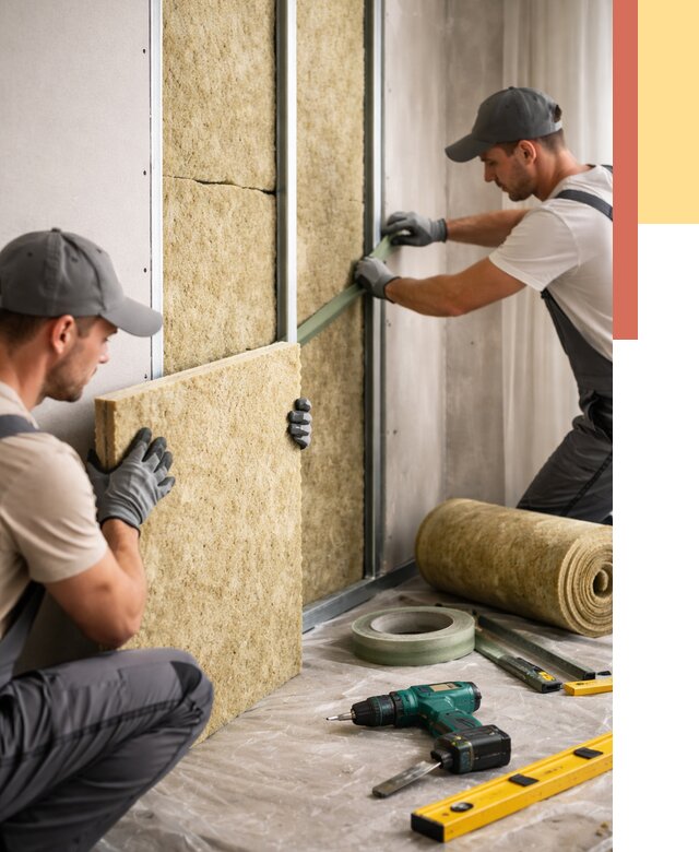 Шумоизоляция стен в Петрозаводске под ключ от 1878 руб. | ОТДЕЛОЧНИК-Птр