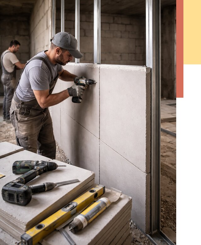 Кладка влагостойких перегородок ПГП в Петрозаводске от 1218 руб. под ключ | ОТДЕЛОЧНИК-Птр