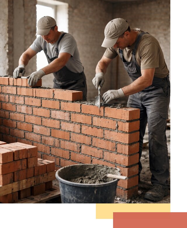 Кладка кирпичных перегородок под ключ в Петрозаводске