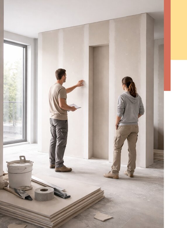 Зонирующая перегородка из гипсокартона в Петрозаводске от 2842 руб. под ключ | ОТДЕЛОЧНИК-Птр