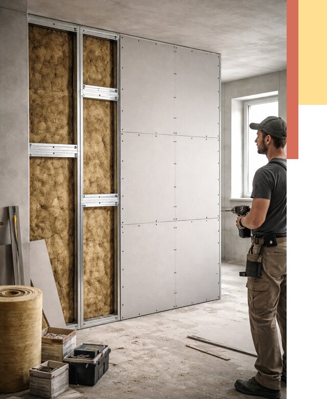 Усиленная перегородка под навеску в Петрозаводске от 12992 руб. — монтаж под ключ | ОТДЕЛОЧНИК-Птр