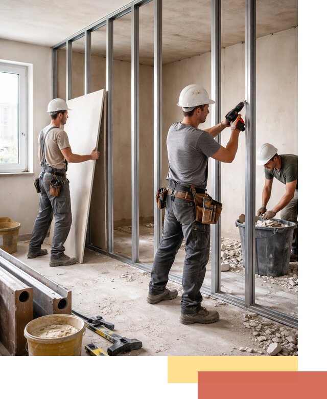 Перенос гипсокартонной перегородки в Петрозаводске профессионально и быстро