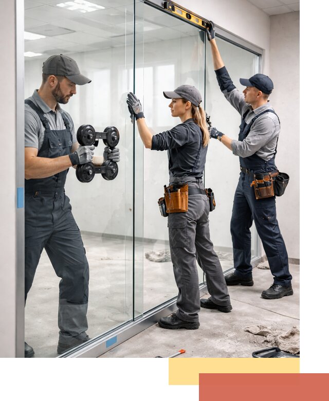 Профессиональный монтаж стеклянных перегородок в Петрозаводске