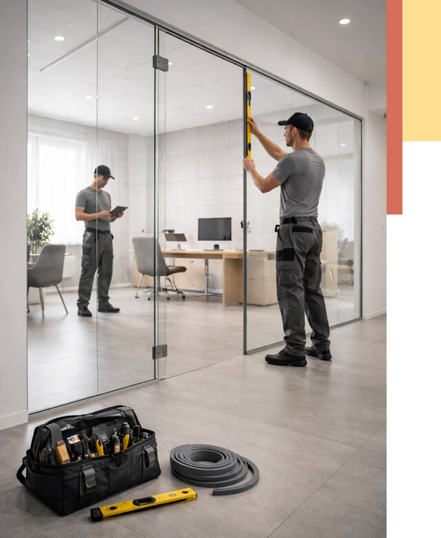 Цельностеклянные перегородки под ключ в Петрозаводске от 9643 руб. — монтаж и цены | ОТДЕЛОЧНИК-Птр