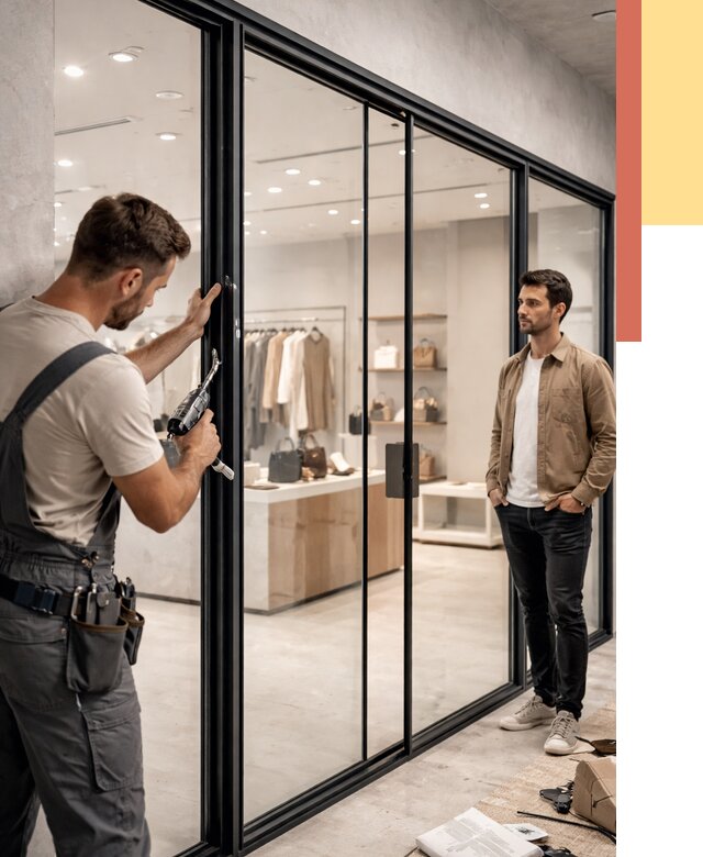 Стеклянные перегородки для магазинов в Петрозаводске от 8323 руб. под ключ | ОТДЕЛОЧНИК-Птр