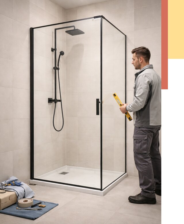 Стеклянные перегородки для душа в Петрозаводске от 12688 руб. | Монтаж под ключ — ОТДЕЛОЧНИК-Птр