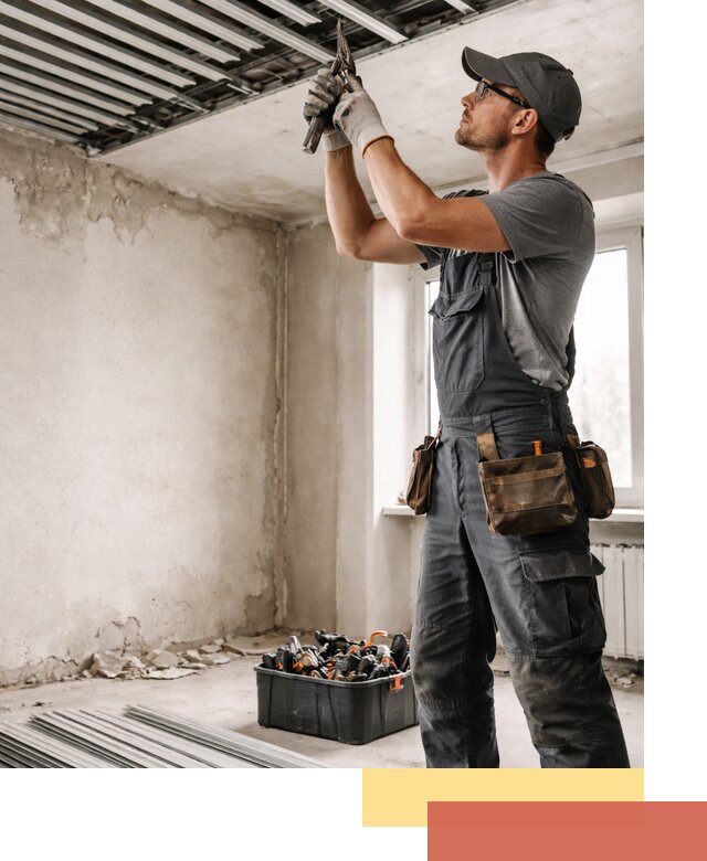 Демонтаж реечного потолка в Петрозаводске быстро и аккуратно