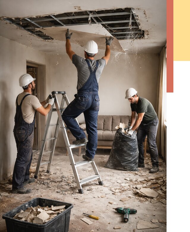 Демонтаж гипсокартонного потолка в Петрозаводске от 426 руб. за м2 — ОТДЕЛОЧНИК-Птр