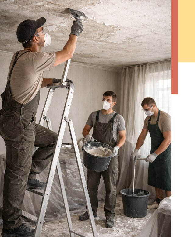 Удаление побелки с потолка в Петрозаводске от 2538 руб. быстро и недорого | ОТДЕЛОЧНИК-Птр