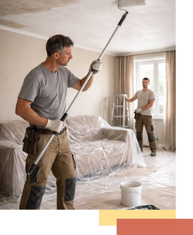 Грунтовка потолка в Петрозаводске — подготовка под покраску и отделку