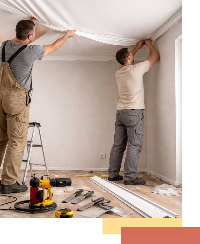 Монтаж ПВХ натяжного потолка в Петрозаводске качественно и быстро